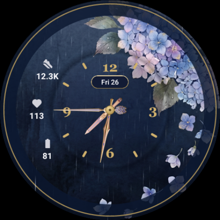 Ajisai · Analog watch face