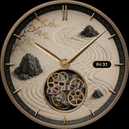Karesansui II · Zen Garden watch face