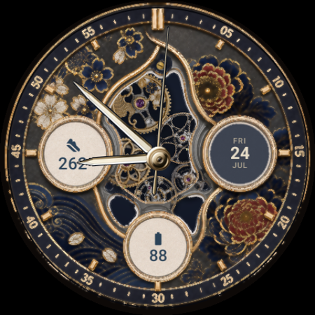 Kimono watch face