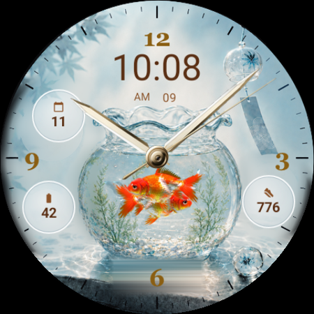 Kingyo · Goldfish watch face