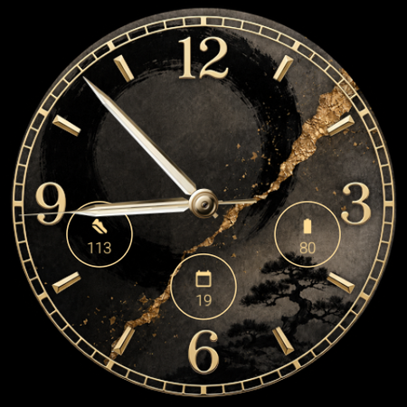 Kintsugi · Golden Joinery watch face