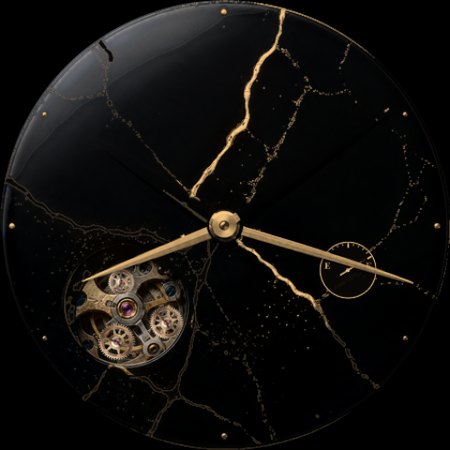 Kintsugi Time · Golden Repair watch face