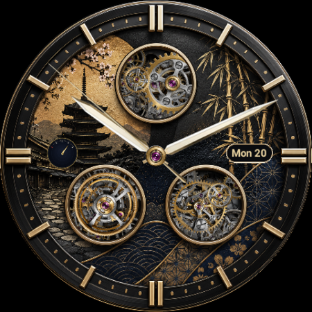Kyoto Gear · Mechanical watch face