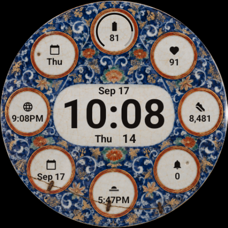 Marumon · Imari Roundels watch face