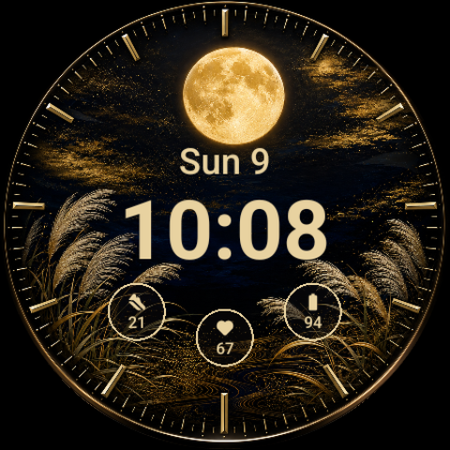 Meigetsu · Harvest Moon watch face