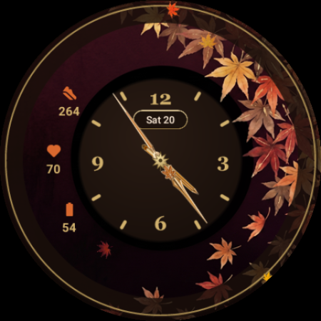Momiji · Analog watch face