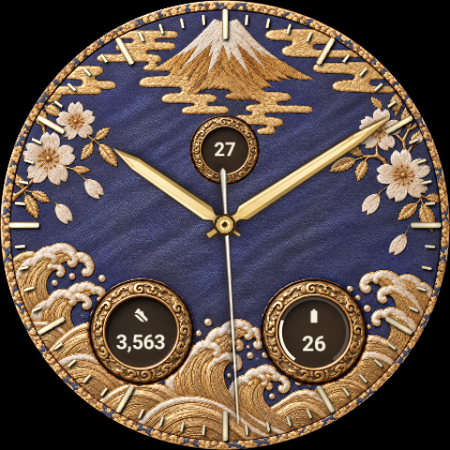 Nishiki · Silk Embroidery watch face