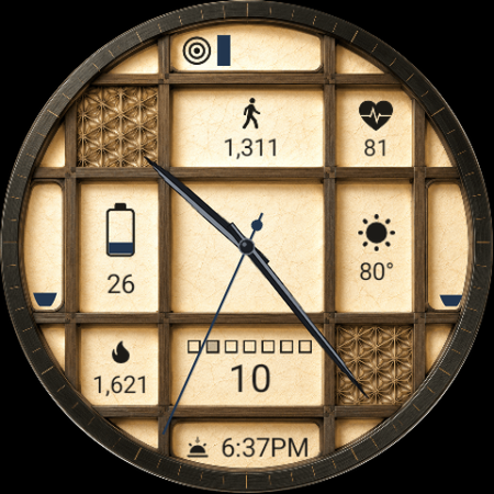 Shoji watch face