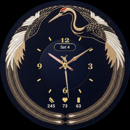 Tsuru · Hybrid watch face